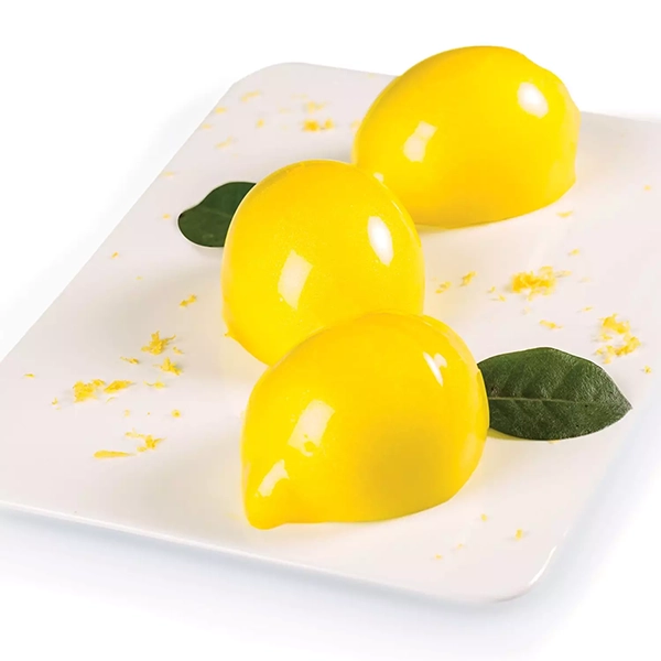 6-piece silicone lemon delight mould, professional, 8.5 x 5.9 x 4.2 cm