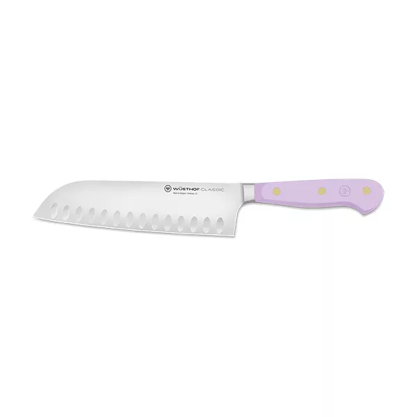 WUSTHOF SANTOKU KNIFE FORGED BLADE 17cm PURPLE YAM HANDLE