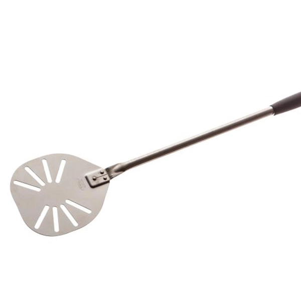 REINFORCED PERFORATED STAINLESS STEEL PIZZA PEEL - ALICE - diameter cm.20 IR-20F