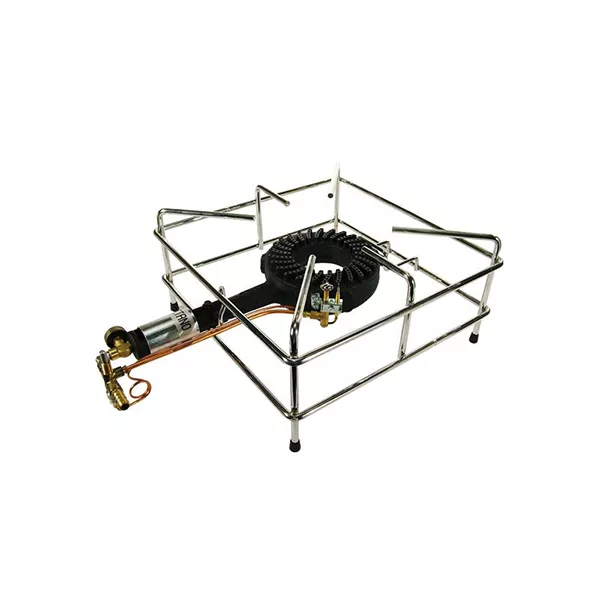 CHROME WIRE FLOOR STOVE WITH THERMOCOUPLE AND PILOT gas power Kw 8,8 A METHANE GAS (G20)