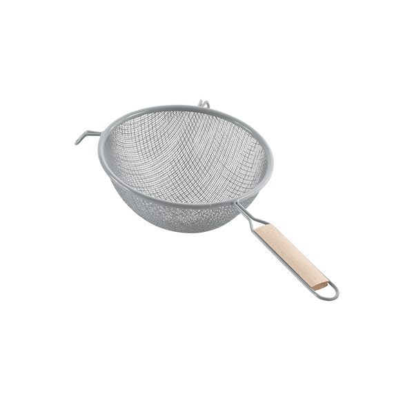 TIN-COATED STAINLESS STEEL WOODEN HANDLE cm. 20